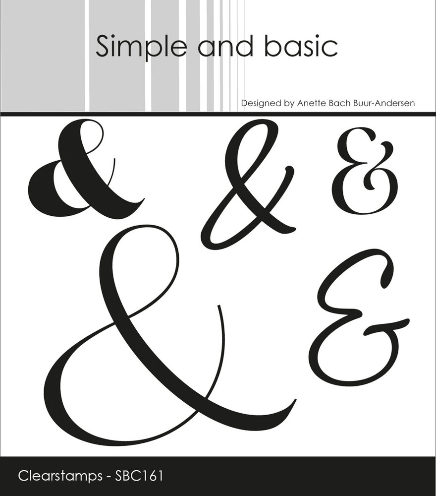 Simple and Basic Ampersand Clear Stamp (SBC161) (OUTLET)