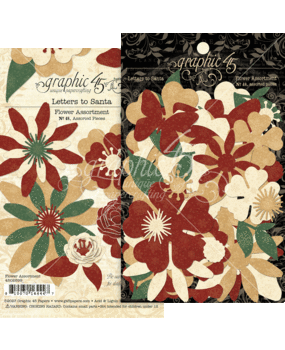 Graphic 45 Letters to Santa Flower Assortment (4502699) (OUTLET)