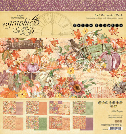 Graphic 45 Hello Pumpkin 8x8 Inch Collection Pack (4502716) (DISCONTINUED)