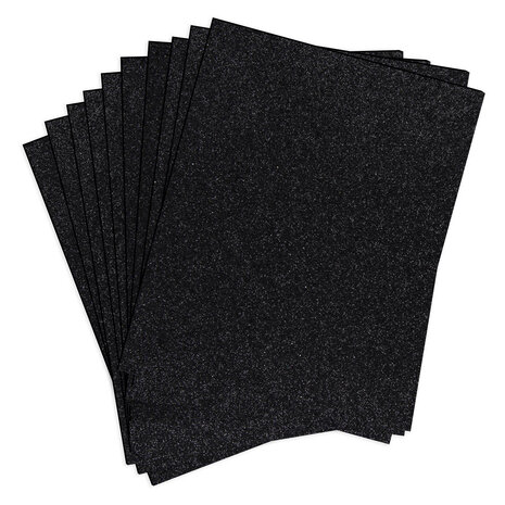 Spellbinders Pop-Up Die Cutting Glitter Foam Sheets - Black (10pcs) (SCS-292) (DISCONTINUED) Spellbinders Pop-Up Die Cutting Glitter Foam Sheets - Black (10pcs) (SCS-292) (DISCONTINUED)