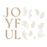 Spellbinders Joyful Glimmer Hot Foil Plate (GLP-390) (OUTLET)