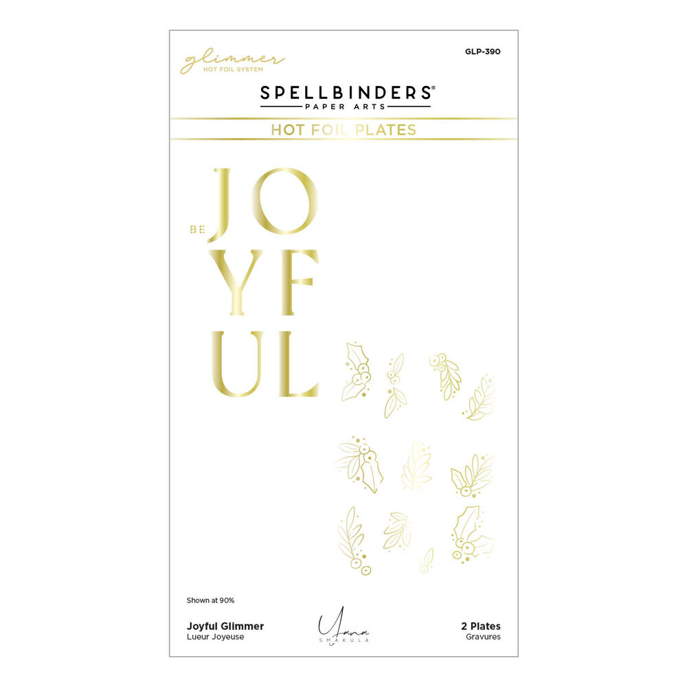 Spellbinders Joyful Glimmer Hot Foil Plate (GLP-390) (OUTLET) Spellbinders Joyful Glimmer Hot Foil Plate (GLP-390) (OUTLET)