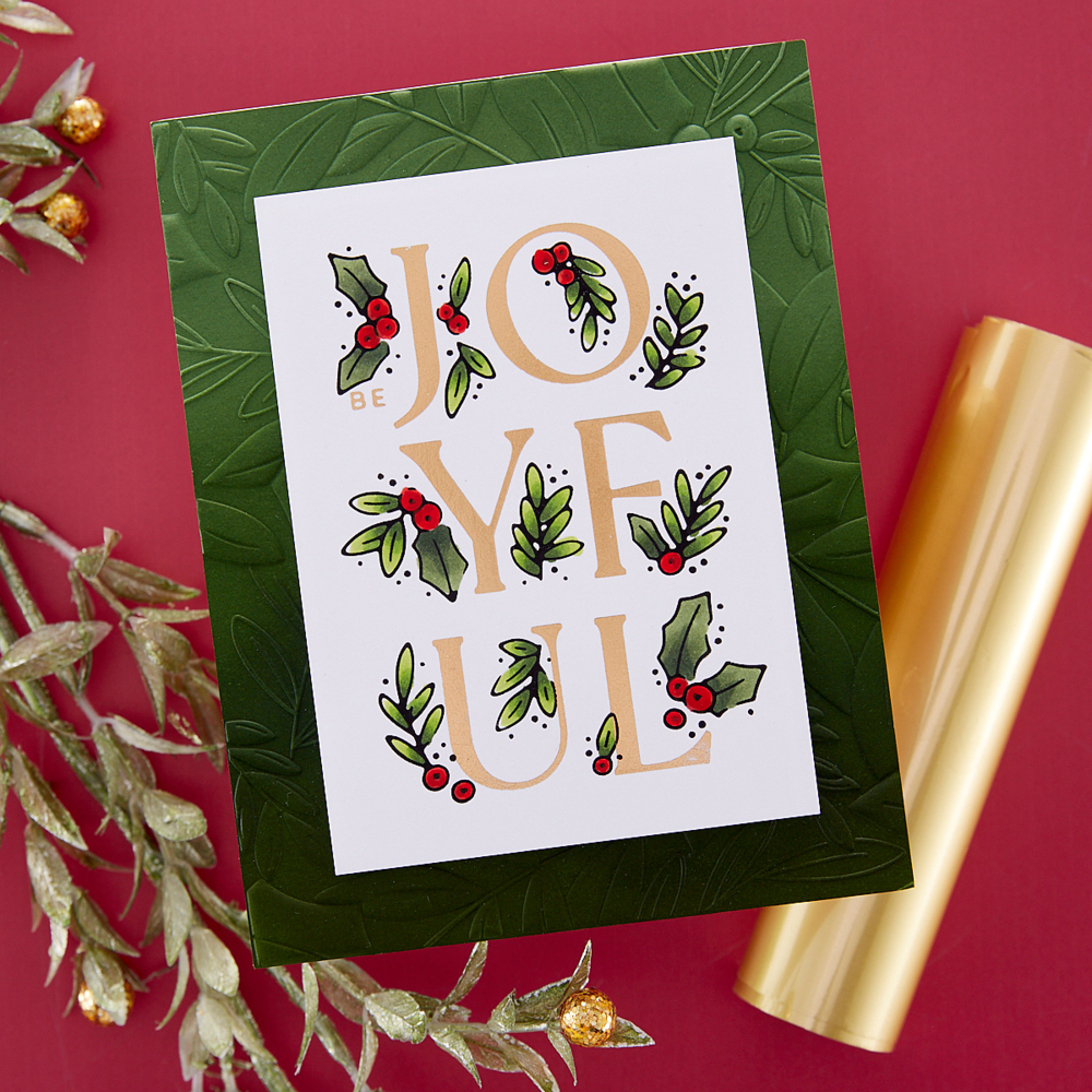 Spellbinders Joyful Glimmer Hot Foil Plate (GLP-390) (OUTLET) Spellbinders Joyful Glimmer Hot Foil Plate (GLP-390) (OUTLET)