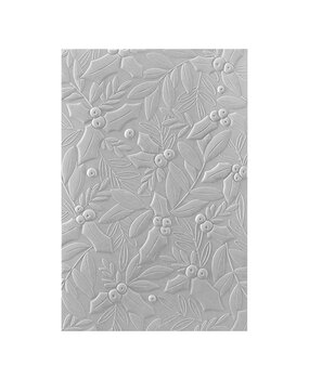 Spellbinders Holly & Foliage 3D Embossing Folder (E3D-060)