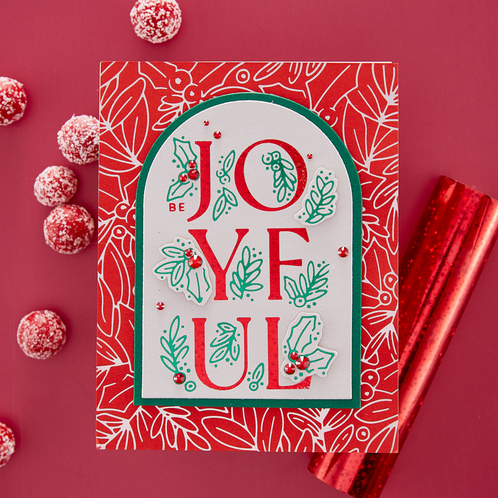 Spellbinders Joyful Glimmer Hot Foil Plate (GLP-390) (OUTLET) Spellbinders Joyful Glimmer Hot Foil Plate (GLP-390) (OUTLET)