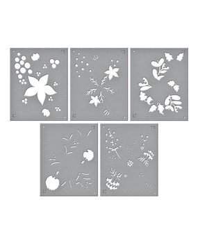 Spellbinders Christmas Florals Stencil (STN-066) (OUTLET)