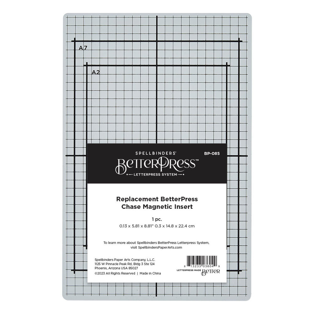 Spellbinders BetterPress Replacement Chase Magnetic Insert (BP-085)