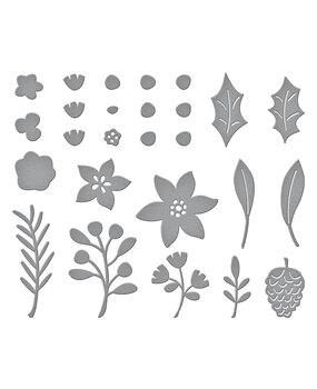 Spellbinders Make It Merry Florals Etched Dies (S4-1288) (OUTLET) Spellbinders Make It Merry Florals Etched Dies (S4-1288) (OUTLET)