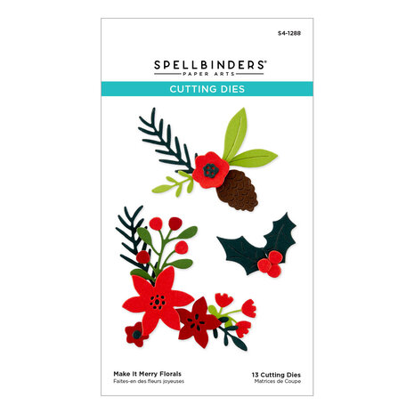 Spellbinders Make It Merry Florals Etched Dies (S4-1288) (OUTLET) Spellbinders Make It Merry Florals Etched Dies (S4-1288) (OUTLET)