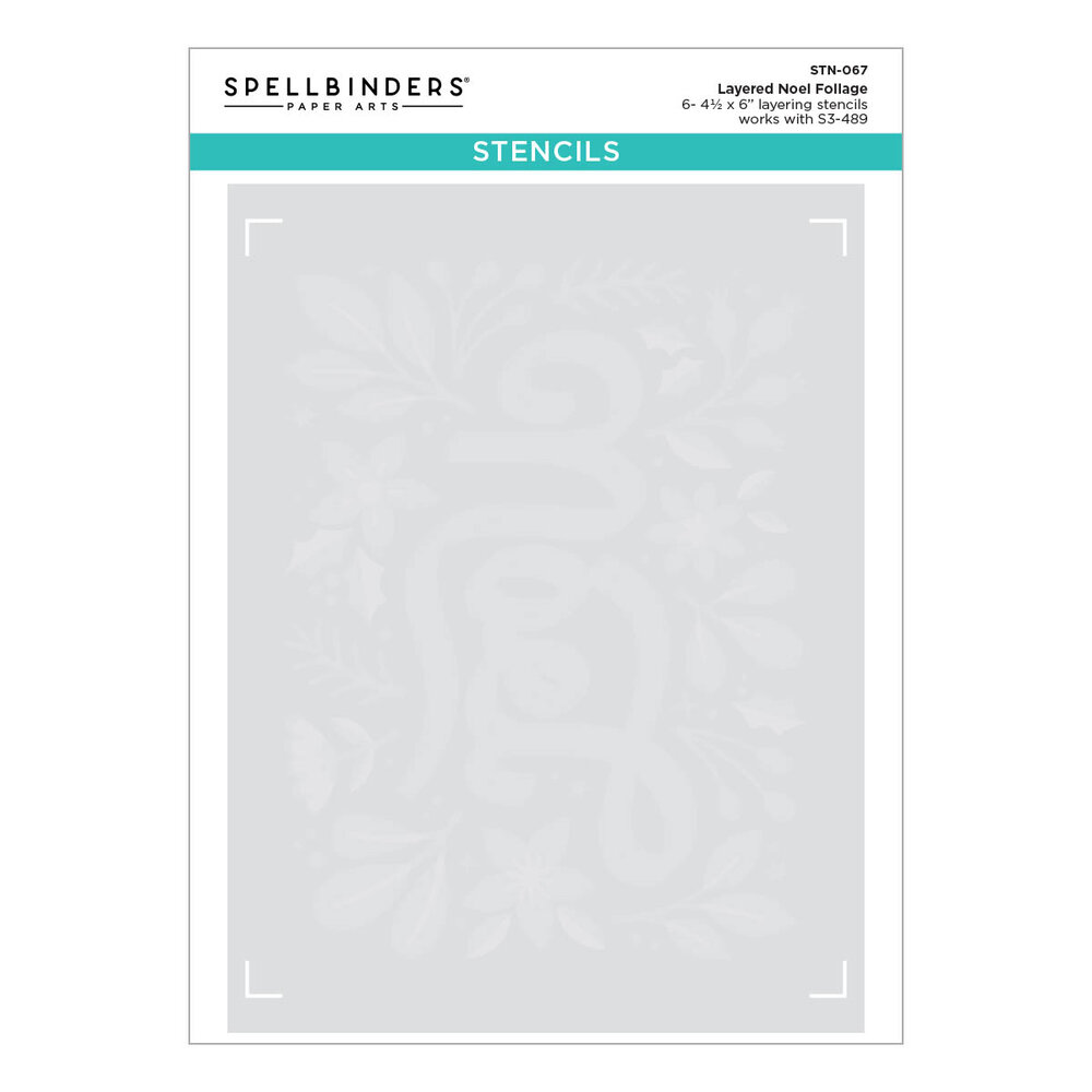 Spellbinders Layered Noel Foliage Stencils (STN-067) (OUTLET)