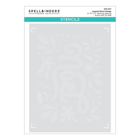 Spellbinders Layered Noel Foliage Stencils (STN-067) (OUTLET)