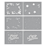 Spellbinders Layered Merry Christmas Foliage Stencils (STN-068) (OUTLET)