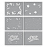 Layered Merry Christmas Foliage Stencils (STN-068) (OUTLET)