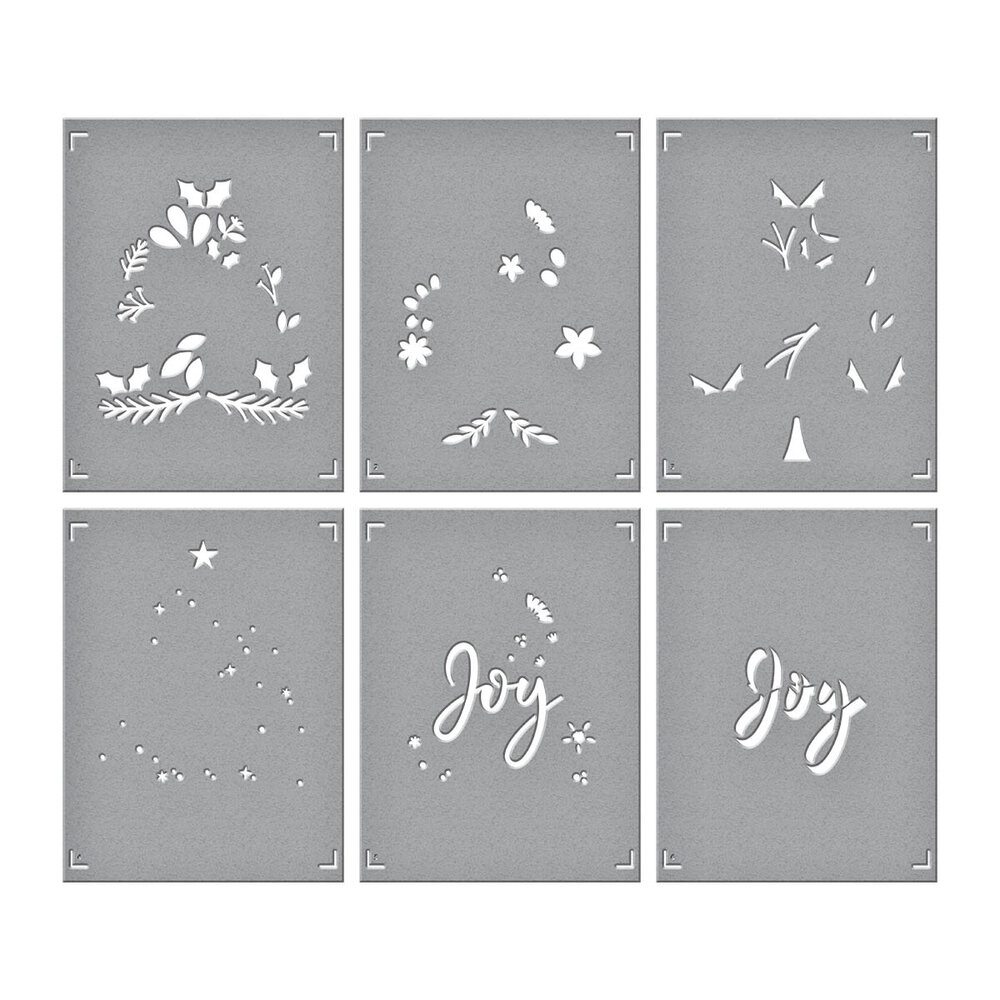 Spellbinders Layered Joy Tree Stencils (STN-069) (OUTLET)