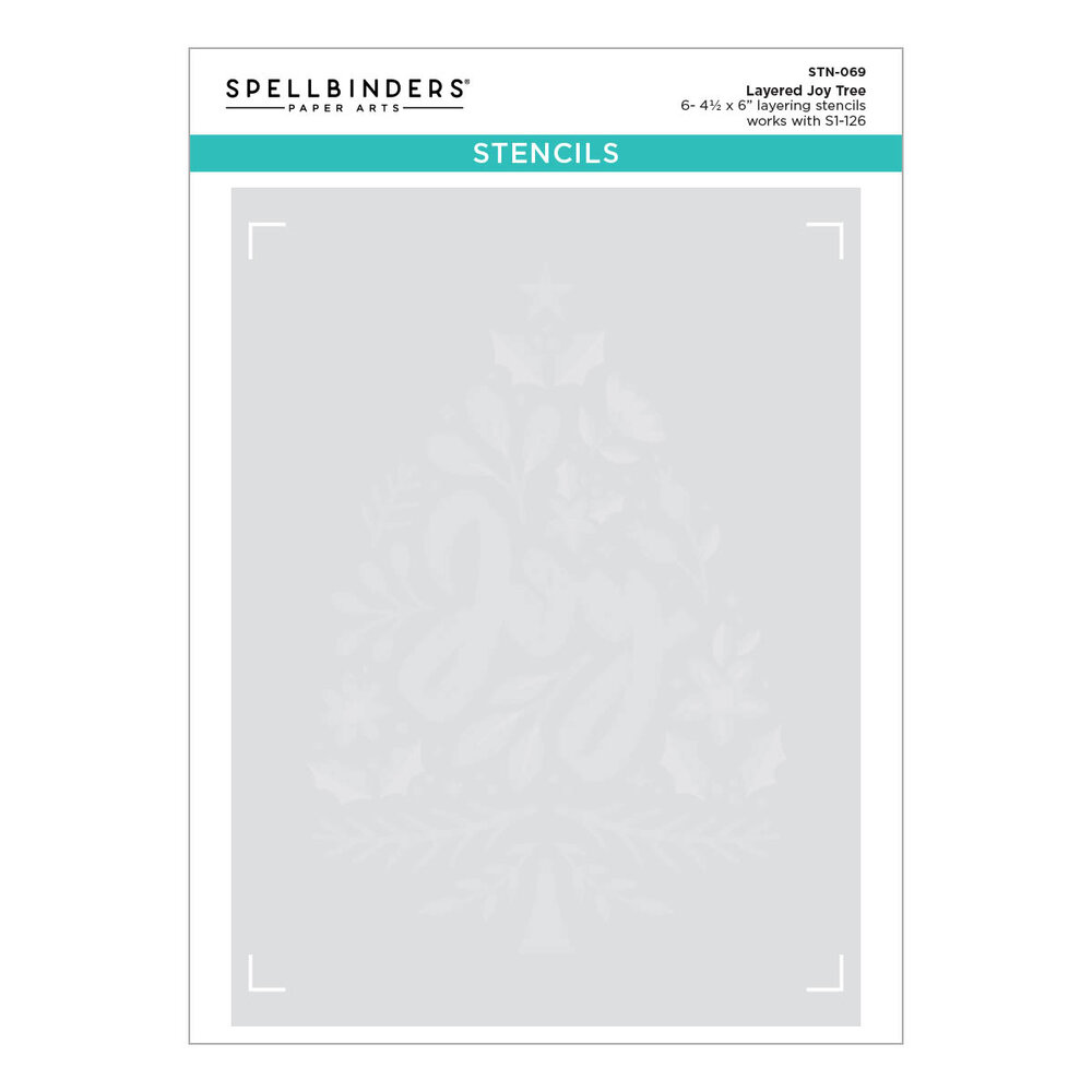 Spellbinders Layered Joy Tree Stencils (STN-069) (OUTLET)