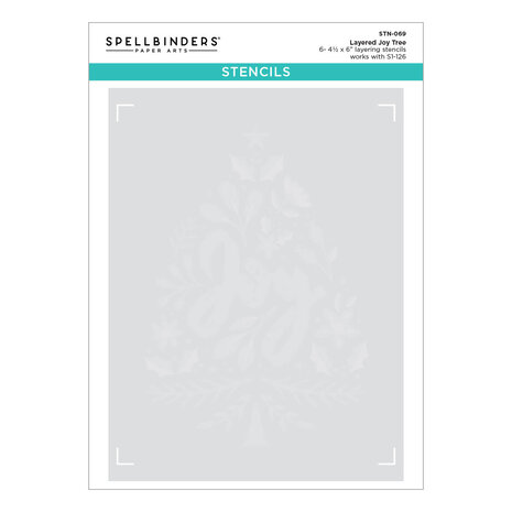 Spellbinders Layered Joy Tree Stencils (STN-069) (OUTLET)