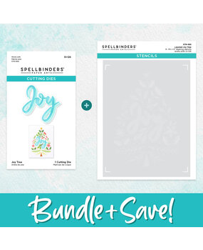 Spellbinders Layered Joy Tree Stencil & Die Bundle (BD-0776) (OUTLET)