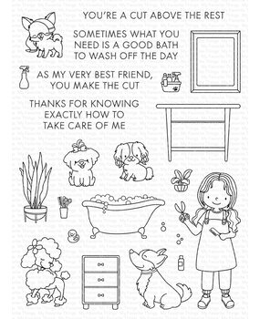 My Favorite Things Pampered Pups Clear Stamps (YUZU-021) (OUTLET)