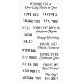 My Favorite Things Plane and Simple Sentiments Clear Stamps (CS-807) (OUTLET)