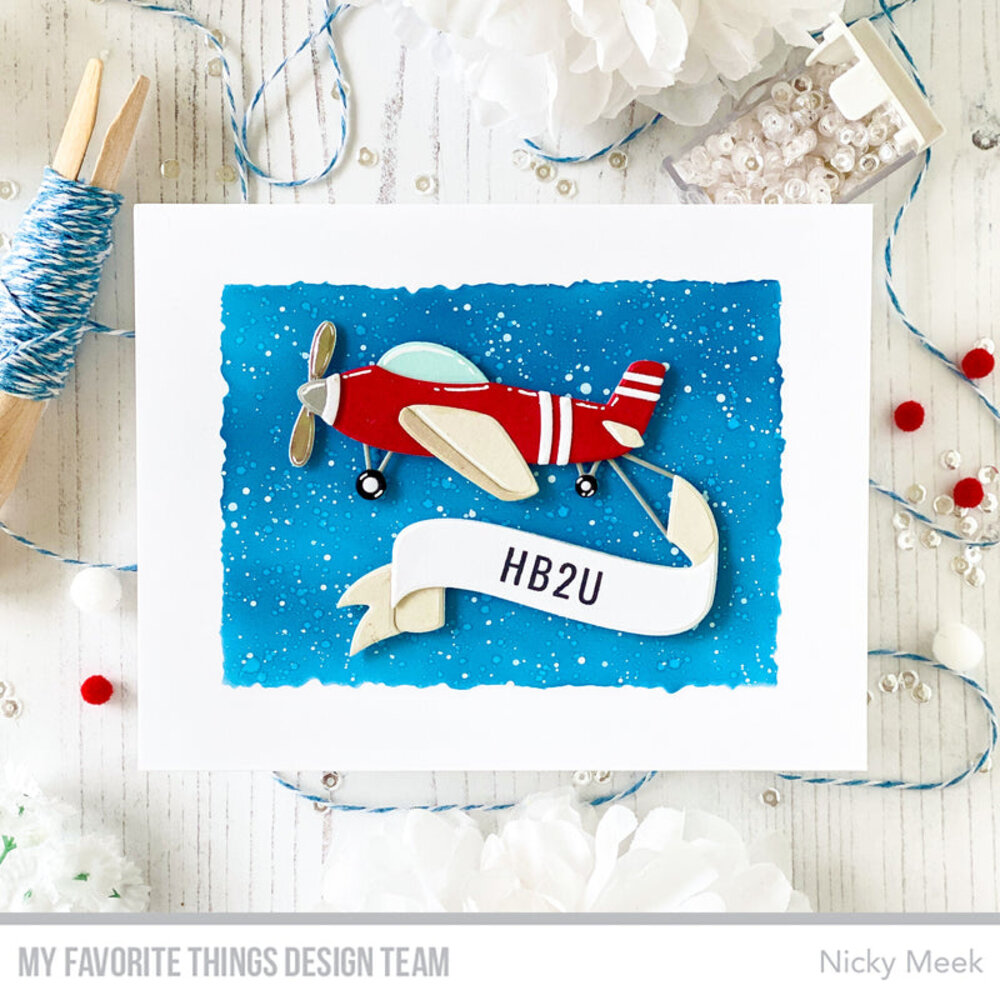 My Favorite Things Plane and Simple Sentiments Clear Stamps (CS-807) (OUTLET)