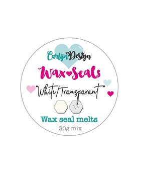 CarlijnDesign Wax Seal Melts "White/Transparant" 30g (CDWX-0034) (DISCONTINUED)