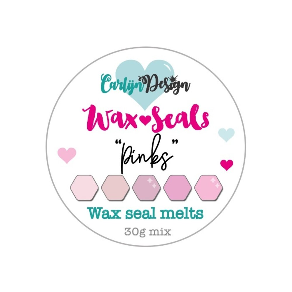 CarlijnDesign Wax Seal Melts "Pinks" 30g (CDWX-0035) (OUTLET)