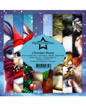 Paper Favourites Christmas Bunny 6x6 Inch Paper Pack (PF254) (DISCONTINUED)