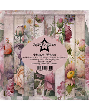 Paper Favourites Vintage Flowers 6x6 Inch Paper Pack (PF255) (DISCONTINUED)