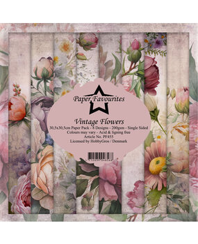 Paper Favourites Vintage Flowers 12x12 Inch Paper Pack (PF455) (DISCONTINUED)