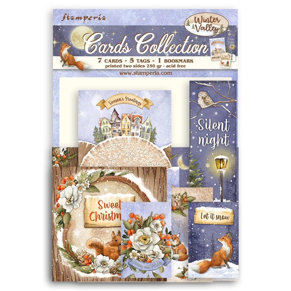 Stamperia Winter Valley Cards Collection (SBCARD19) (DISCONTINUED) Stamperia Winter Valley Cards Collection (SBCARD19) (DISCONTINUED)
