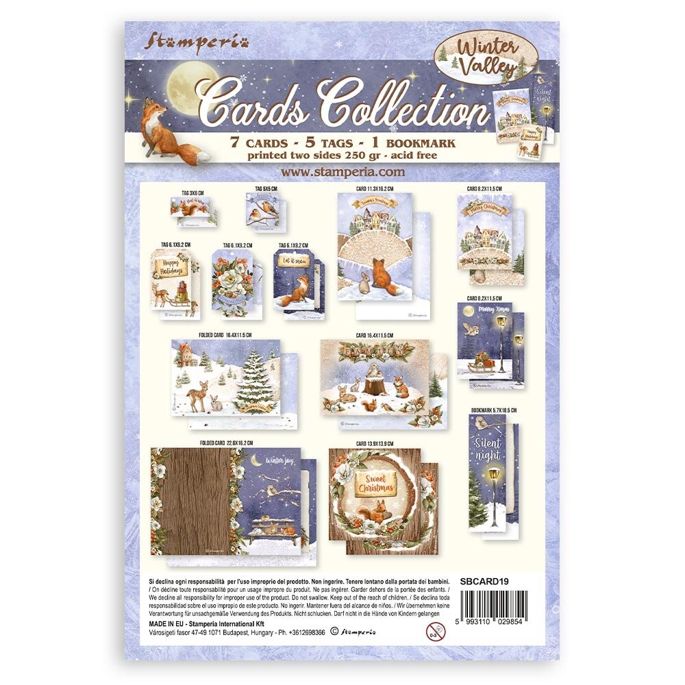 Stamperia Winter Valley Cards Collection (SBCARD19) (DISCONTINUED) Stamperia Winter Valley Cards Collection (SBCARD19) (DISCONTINUED)