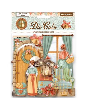 Stamperia All Around Christmas Die Cuts Assorted (55pcs) (DFLDC83) (DISCONTINUED)