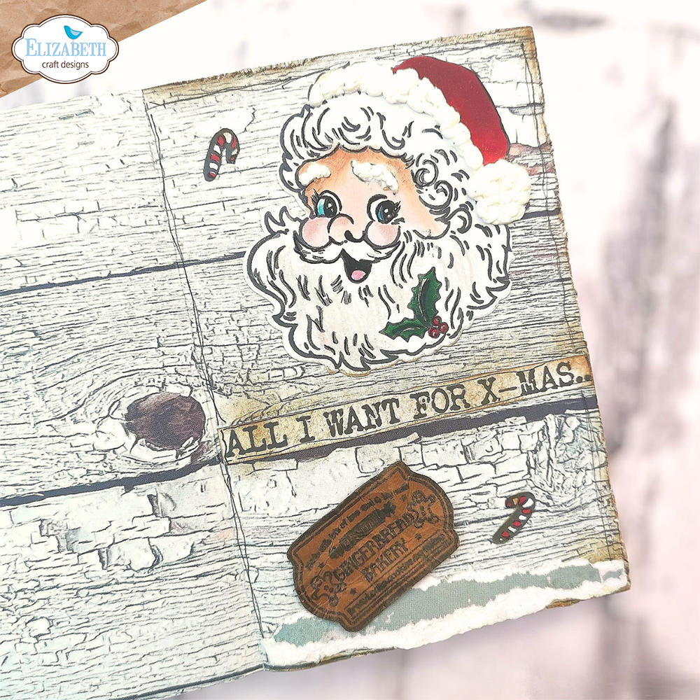 Elizabeth Craft Designs Santa Claus Stamps (CS310) (DISCONTINUED)