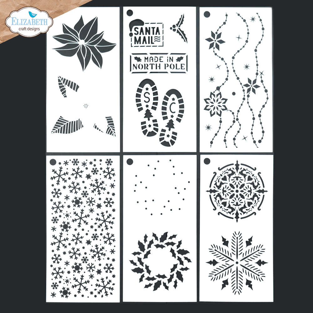Elizabeth Craft Designs Journal 2 Stencils (S050) (OUTLET)