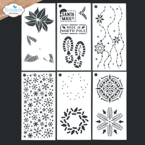 Elizabeth Craft Designs Journal 2 Stencils (S050) (OUTLET)
