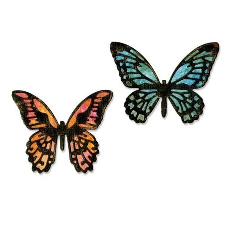Sizzix Thinlits Die by Tim Holtz Detailed Butterflies Mini (4pcs) (661802) Sizzix Thinlits Die by Tim Holtz Detailed Butterflies Mini (4pcs) (661802)