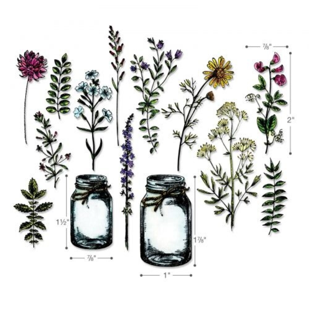 Sizzix Framelits Die by Tim Holtz Flower Jar (16pcs) (662270)