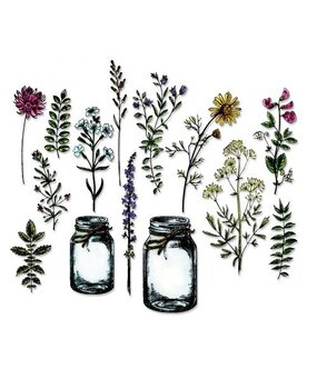 Sizzix Framelits Die by Tim Holtz Flower Jar (16pcs) (662270)