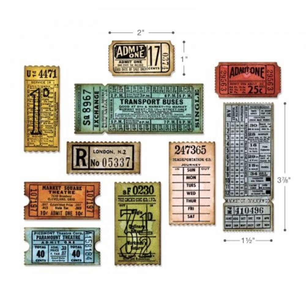 Sizzix Thinlits Die by Tim Holtz Ticket Booth (6pcs) (662698)