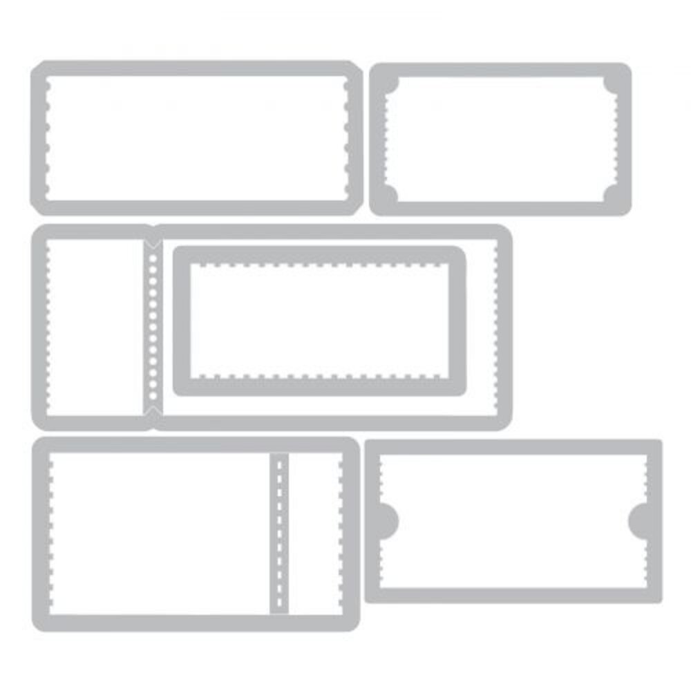 Sizzix Thinlits Die by Tim Holtz Ticket Booth (6pcs) (662698) Sizzix Thinlits Die by Tim Holtz Ticket Booth (6pcs) (662698)