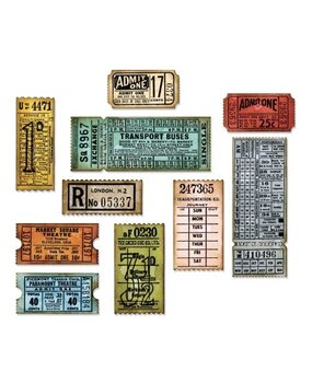Sizzix Thinlits Die by Tim Holtz Ticket Booth (6pcs) (662698) Sizzix Thinlits Die by Tim Holtz Ticket Booth (6pcs) (662698)
