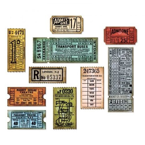 Sizzix Thinlits Die by Tim Holtz Ticket Booth (6pcs) (662698)