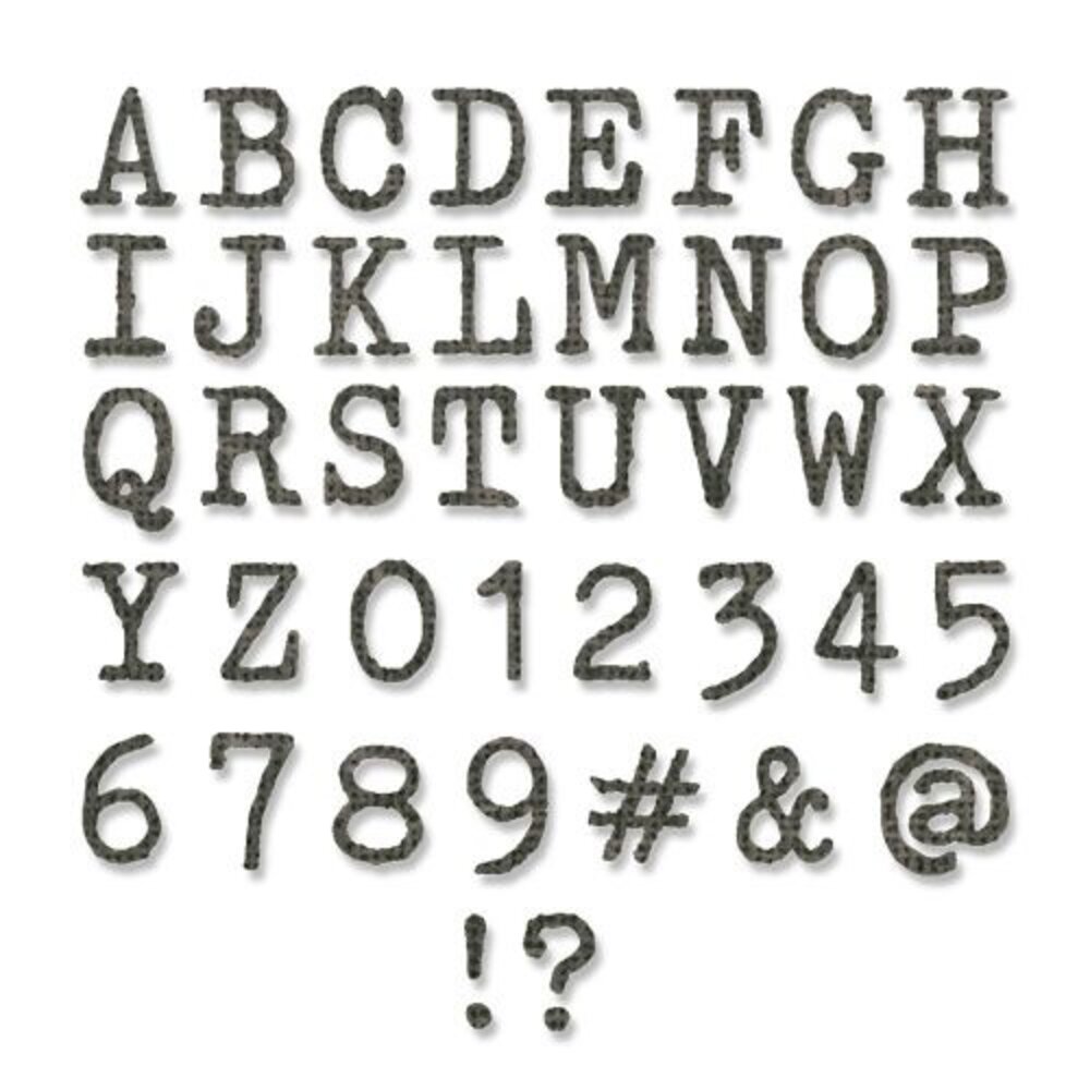 Sizzix Thinlits Die by Tim Holtz Alphanumeric Tiny Type Upper (133pcs) (664406) Sizzix Thinlits Die by Tim Holtz Alphanumeric Tiny Type Upper (133pcs) (664406)