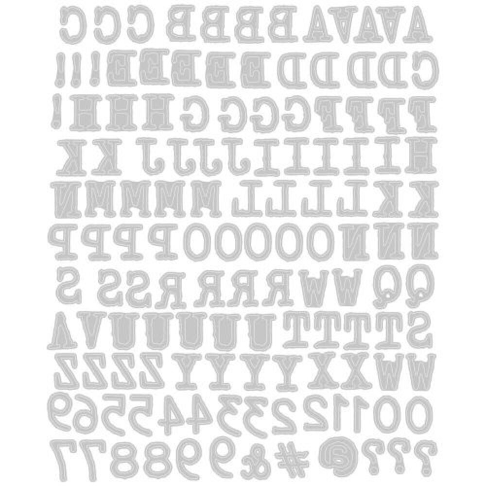 Sizzix Thinlits Die by Tim Holtz Alphanumeric Tiny Type Upper (133pcs) (664406) Sizzix Thinlits Die by Tim Holtz Alphanumeric Tiny Type Upper (133pcs) (664406)