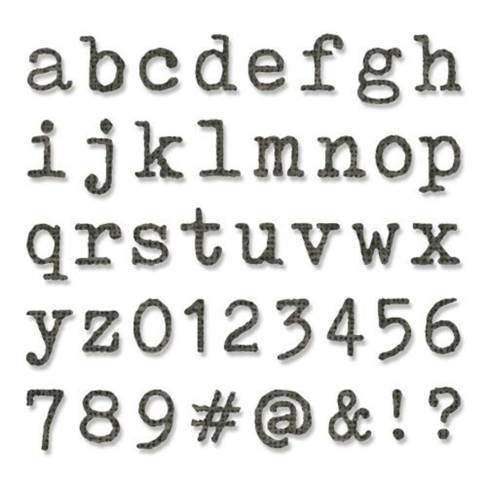 Sizzix Thinlits Die by Tim Holtz Alphanumeric Tiny Type Lower (146pcs) (664407) Sizzix Thinlits Die by Tim Holtz Alphanumeric Tiny Type Lower (146pcs) (664407)