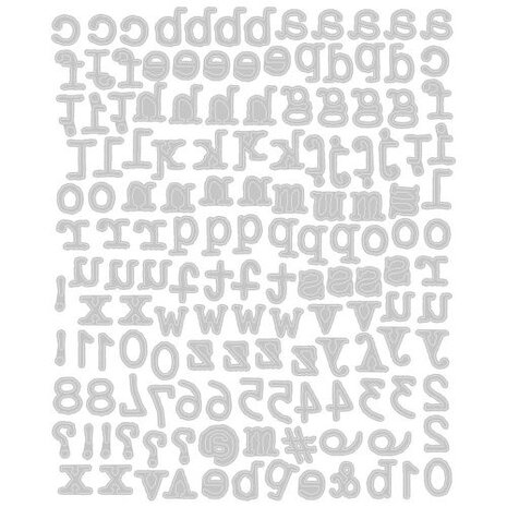 Sizzix Thinlits Die by Tim Holtz Alphanumeric Tiny Type Lower (146pcs) (664407) Sizzix Thinlits Die by Tim Holtz Alphanumeric Tiny Type Lower (146pcs) (664407)