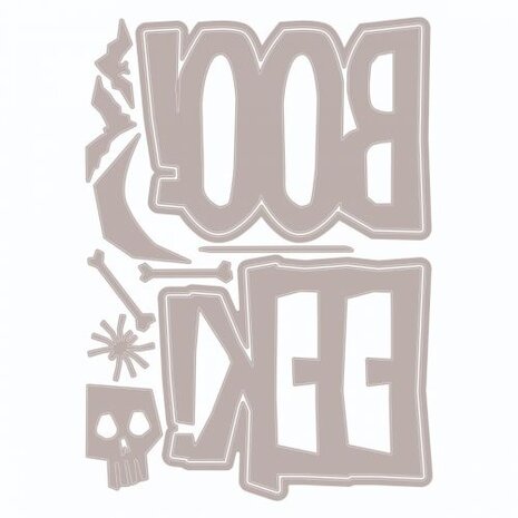 Sizzix Thinlits Die by Tim Holtz Big Frights (12pcs) (666381) (DISCONTINUED) Sizzix Thinlits Die by Tim Holtz Big Frights (12pcs) (666381) (DISCONTINUED)