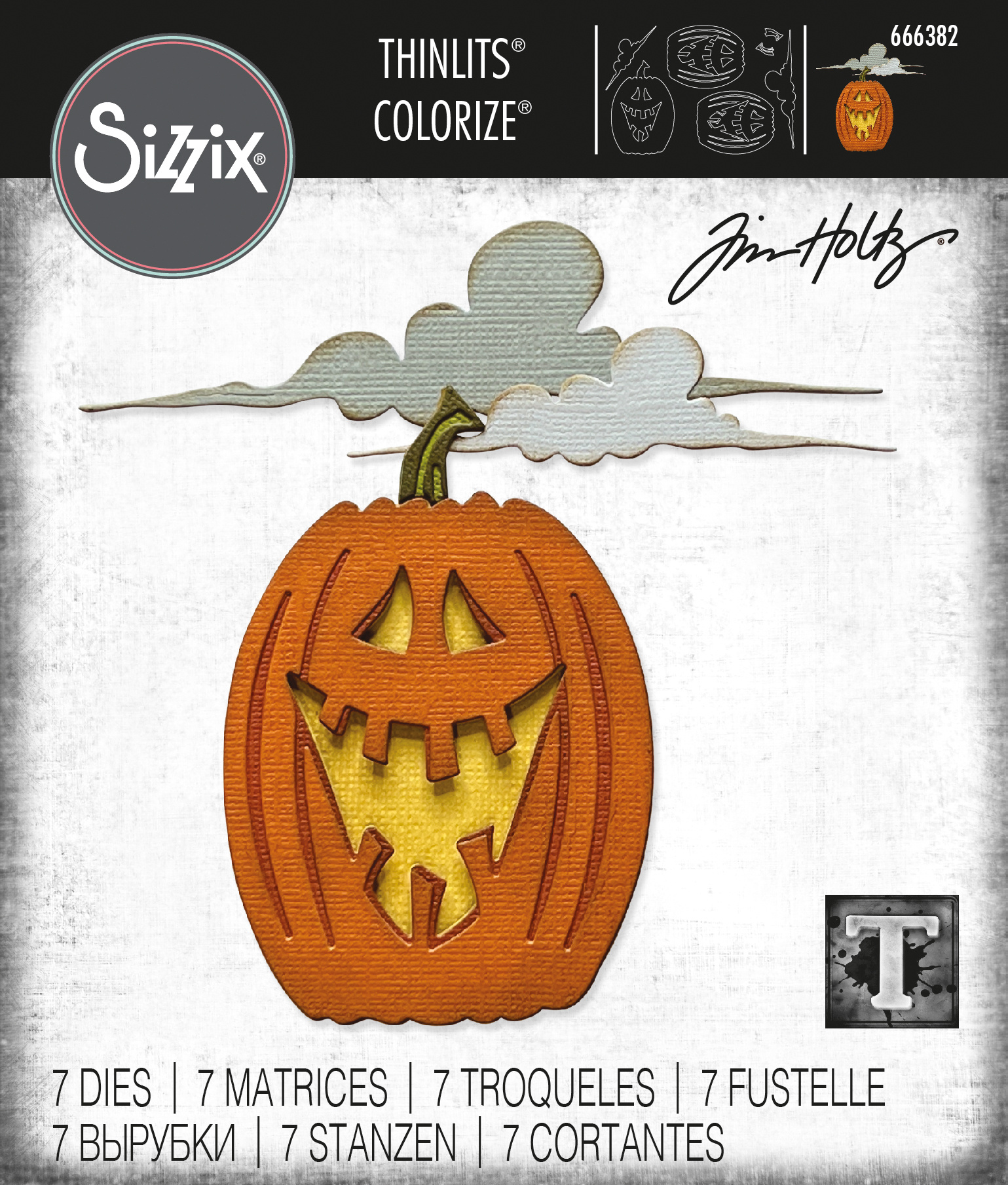 Thinlits Colorize by Tim Holtz Edison (7pcs) (666382) - Craftlines B.V.