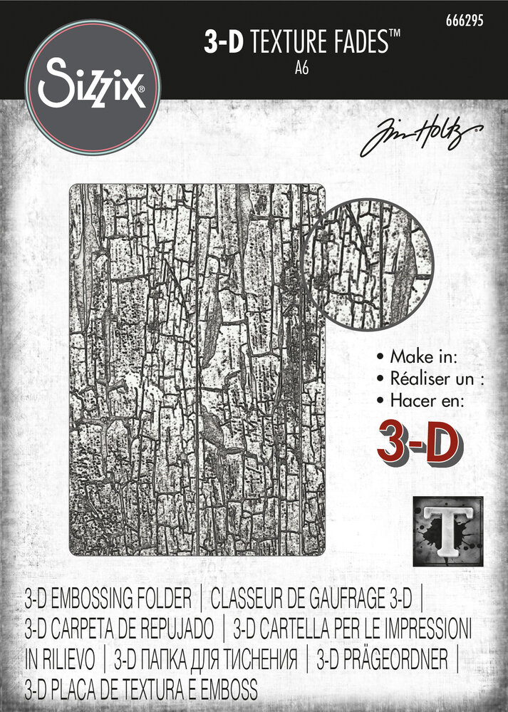 Sizzix 3D Texture Fades by Tim Holtz Cracked (666295) Sizzix 3D Texture Fades by Tim Holtz Cracked (666295)