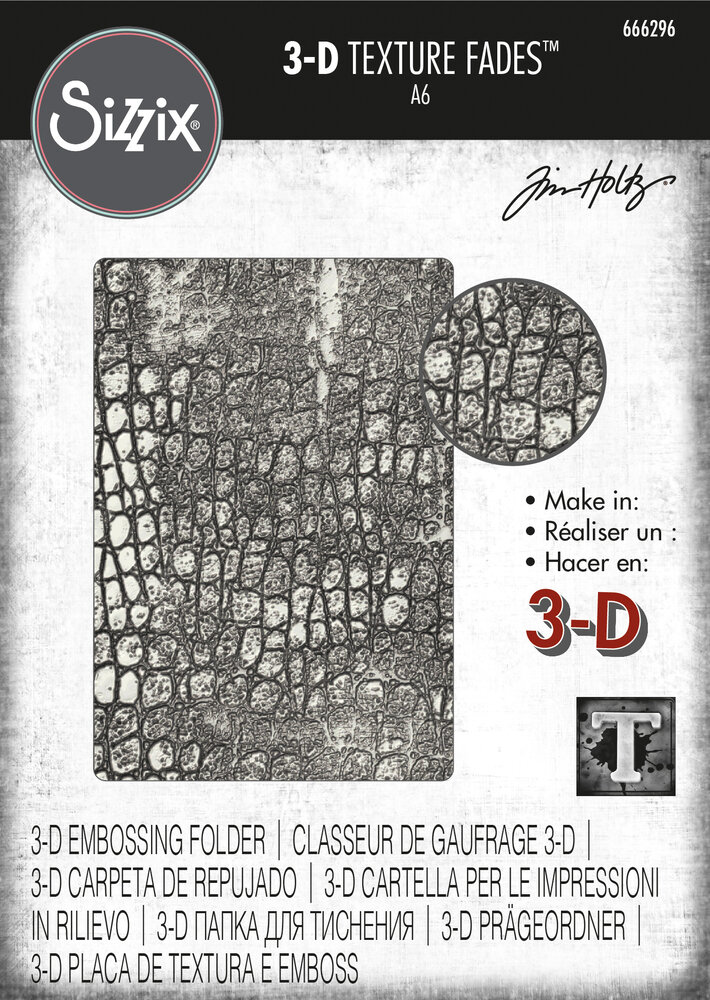 Sizzix 3D Texture Fades by Tim Holtz Reptile (666296) Sizzix 3D Texture Fades by Tim Holtz Reptile (666296)